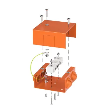 Коробка металлическая огнестойкая 70-0240-FR2.5-6 Е15-Е120 80х80х35