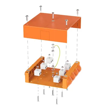 Коробка металлическая огнестойкая 70-0370-FR2.5-12 Е15-Е120 130х130х35