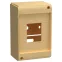 Корпус пластиковый КМПн-4 IP20 без двери сосна UNION Mini