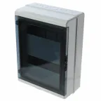 Щит распределительный навесной на 24 модуля с дверцей серый IP55