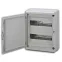 Щит распределительный навесной на 24 модуля с непрозрачной дверцей серый IP55