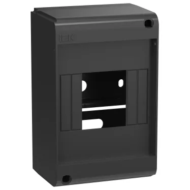 Корпус пластиковый КМПн-4 IP20 без двери черный UNION Mini