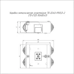 Коробка металлическая огнестойкая 70-0240-FR10.0-2 Е15-Е120 80х80х35