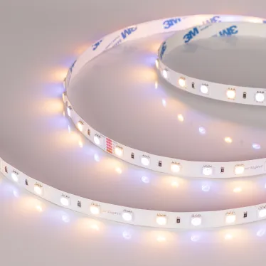 Лента светодиодная 14,4Вт/м 24В RGBW-Warm IP20 60LED/м RT-B60-10mm SMD 5060 5м, открытый