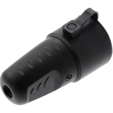 Розетка переносная с заглушкой каучук am-k02 2р+ре 16а 220в ip44