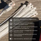 Стяжка нейлоновая 150x3.6 мм белая (100 шт)