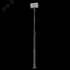 Опора стальная наружного освещения Konos Fold 8м горячее цинкование черный RAL9005 декоративный шов