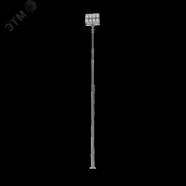 Опора стальная наружного освещения Konos Fold 7м горячее цинкование серый RAL7045 декоративный шов