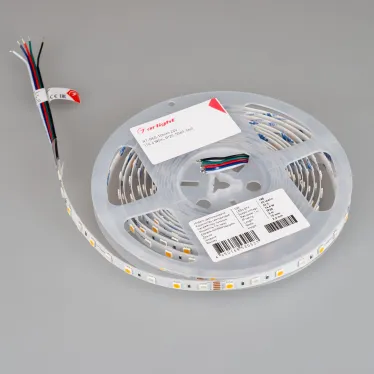 Лента светодиодная 14,4Вт/м 24В RGBW-Day IP20 60LED/м RT-B60-10mm SMD 5060 5м, открытый