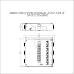Коробка металлическая огнестойкая 70-0391-FR2.5-38 Е15-Е120 200х200х50