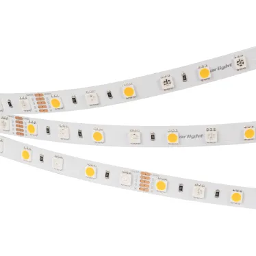 Лента светодиодная 14,4Вт/м 24В RGBW-Warm IP20 60LED/м RT-B60-10mm SMD 5060 5м, открытый