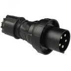                  Вилка кабельная 125А/400V/3P+N+E/IP67, черная
               