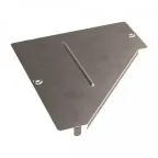                  Крышка переходника левого Стандарт INOX (AISI 409) 400х150
               