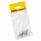 Разъем антенный на кабель, штекер F для кабеля SAT 5шт PROconnect