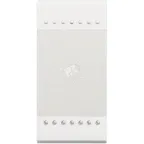 LivingLight Кнопка с винтовыми клеммами 1 модуль белый