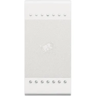 LivingLight Кнопка с винтовыми клеммами 1 модуль белый