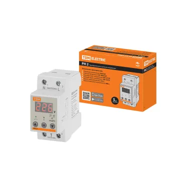 Реле напряжения 1ф РН 2 32А-220В (LED-дисплей) TDM
