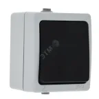                  Выключатель Венеция кнопочный 10А IP54 серый
               