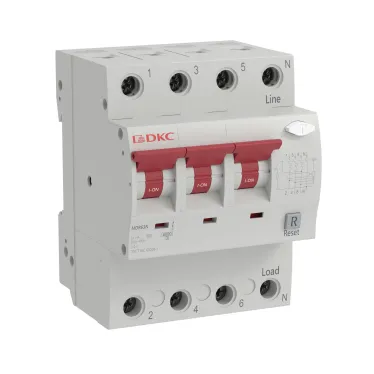 Выключатель автоматический дифференциального тока YON max типа MDR, 3P+N, 300mA, 63A, хар-ка B, 6kA, тип A