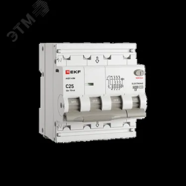 Выключатель автоматический дифференциального тока 3P+N 25А 10мА AC эл АВДТ-63N D63N46EA25C10 PROXIMA EKF