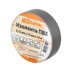 Изолента ПВХ 013х15 мм Серая 10 метров TDM
