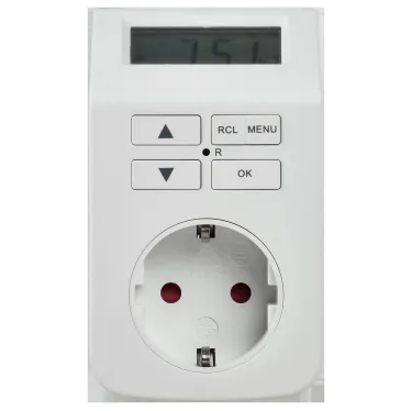 РТЭ-5 Розетка-таймер электронный 1мин 7дн 112on/off 16А IP20 белая IEK