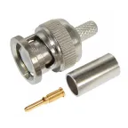 Разъем штекер BNC RG-6 обжим,