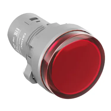 Сигнальный индикатор со встроенным диодом 220В, красный, зажим Push-In