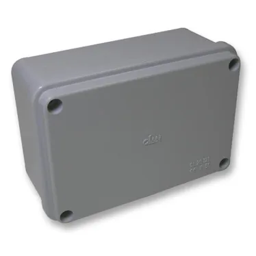 Коробка распаячная 120х80х50,без вводов, для открытой проводки, серый