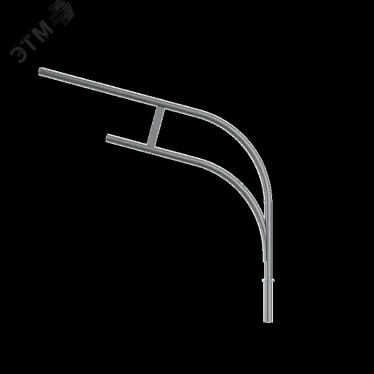 Кронштейн наружного освещения Krono Duo 1К2-1,0-1,0-57-Ф1-1 горячее цинкование RAL7045 серый