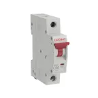                  Модульный автоматический выключатель YON MB63, 1P, характеристика C, 6A, 4,5kA | MB63S-1PC06 | DKC
               