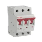 Модульный автоматический выключатель YON MB63, 3P, характеристика C, 20A, 6kA | MB63N-3PC20 | DKC