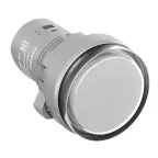 Сигнальный индикатор со встроенным диодом 220В, белый, зажим Push-In