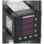 Амперметр цифровой щитовой трехфазный 72х72мм LED GENERICA