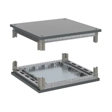 Комплект, крыша и основание, для оцинкованных шкафов CQE, 600X600 мм