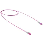                  Оптический коммутационный шнур переходной Duplex SC-UPC/LC-UPC, 50/125 OM4, 2 м
               