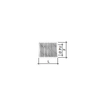 Ниппель M20x1.5 никелированная латунь