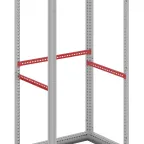 Рейка боковая для шкафов CQE глубиной 1200 мм, 1 упаковка - 4 шт.