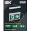 LIGHTING Светильник эвакуационный ССА3002 подвесной двусторонний сменный знак 3ч 3Вт IEK