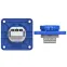 Розетка встраиваемая 16A/250V/2P+E/IP54, 75x75