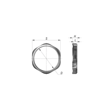 Гайка латунная заземляющая ГЗ M 72х2 ГОФРОМАТИК