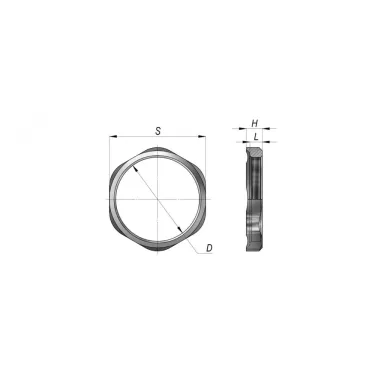 Гайка латунная заземляющая ГЗ M 36х1,5 ГОФРОМАТИК