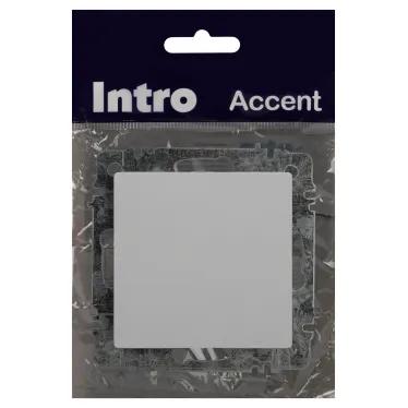 Кнопка Intro Accent 6-109-01 10А-250В, IP20, СУ, AL/CU, белый