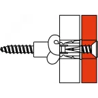 Саморез 3.5х50мм с дюбелем F6
