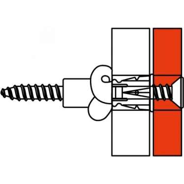 Саморез 3.5х50мм с дюбелем F6