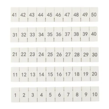 Маркировка для клемм 6 UT 1-50