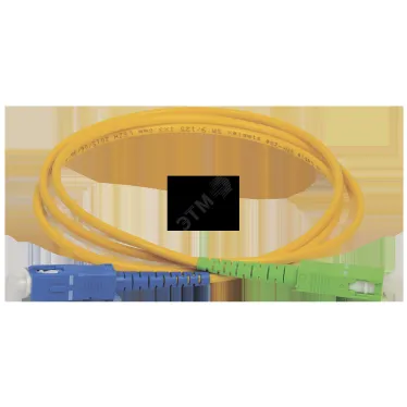 Патч-корд оптический SM 9/125(OS2) LC/UPC-SC/APC(simplex)(1м)