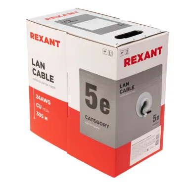Витая пара U/UTP 4PR 24AWG CAT5e OUTDOOR бухта 305м