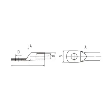 Наконечник кабельный ТМЛ(DIN) 70-10
