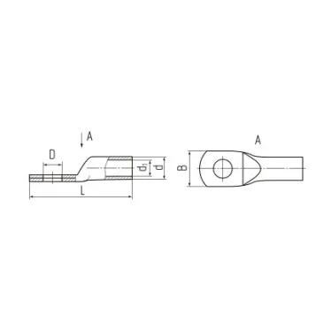 Наконечник кабельный ТМЛс 70-12